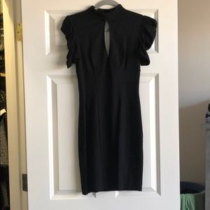 Bebe black bodycon dress